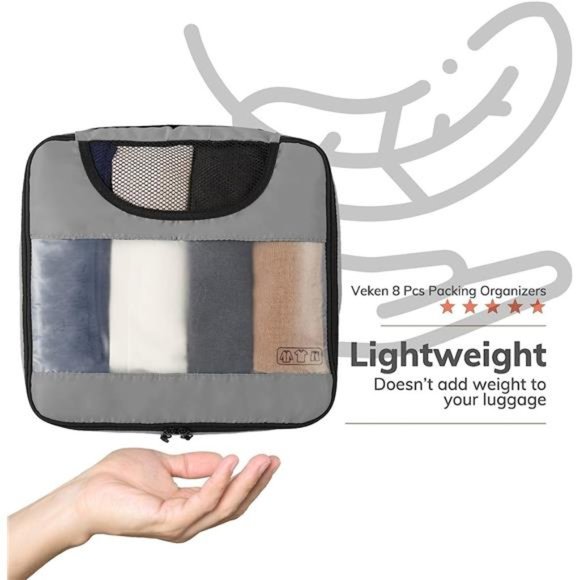 8Pcs Packing Cubes for Suitcases Organizer Bags Set for Travel Essentials Bags - Picture 4 of 14